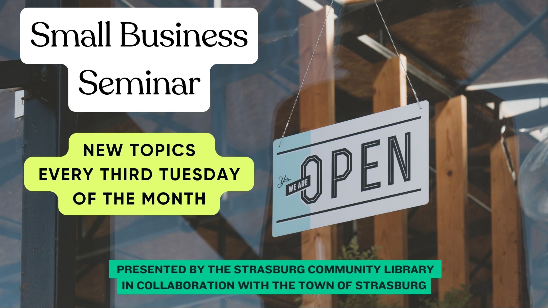 Strasburg Small Business Seminars