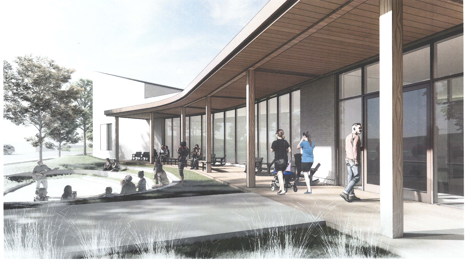 Conceptual Rendering of Library Renovation